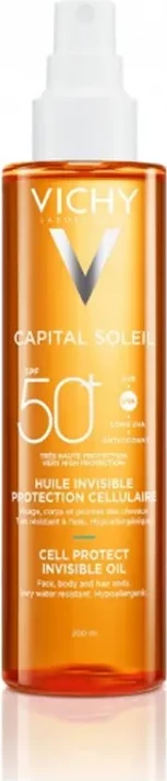 Zaščitno sončno olje Vichy Capital Soleil Oil Cell Protect SPF 50, 200 ml