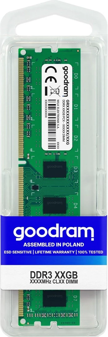 Modul RAM memorije Goodram, 8GB DDR3, 1,6 GHz