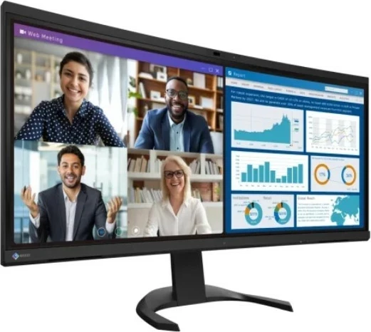 Ukrivljen monitor 34-palčni IPS, 3440 x 1440, črn — Eizo FlexScan EV3450XC