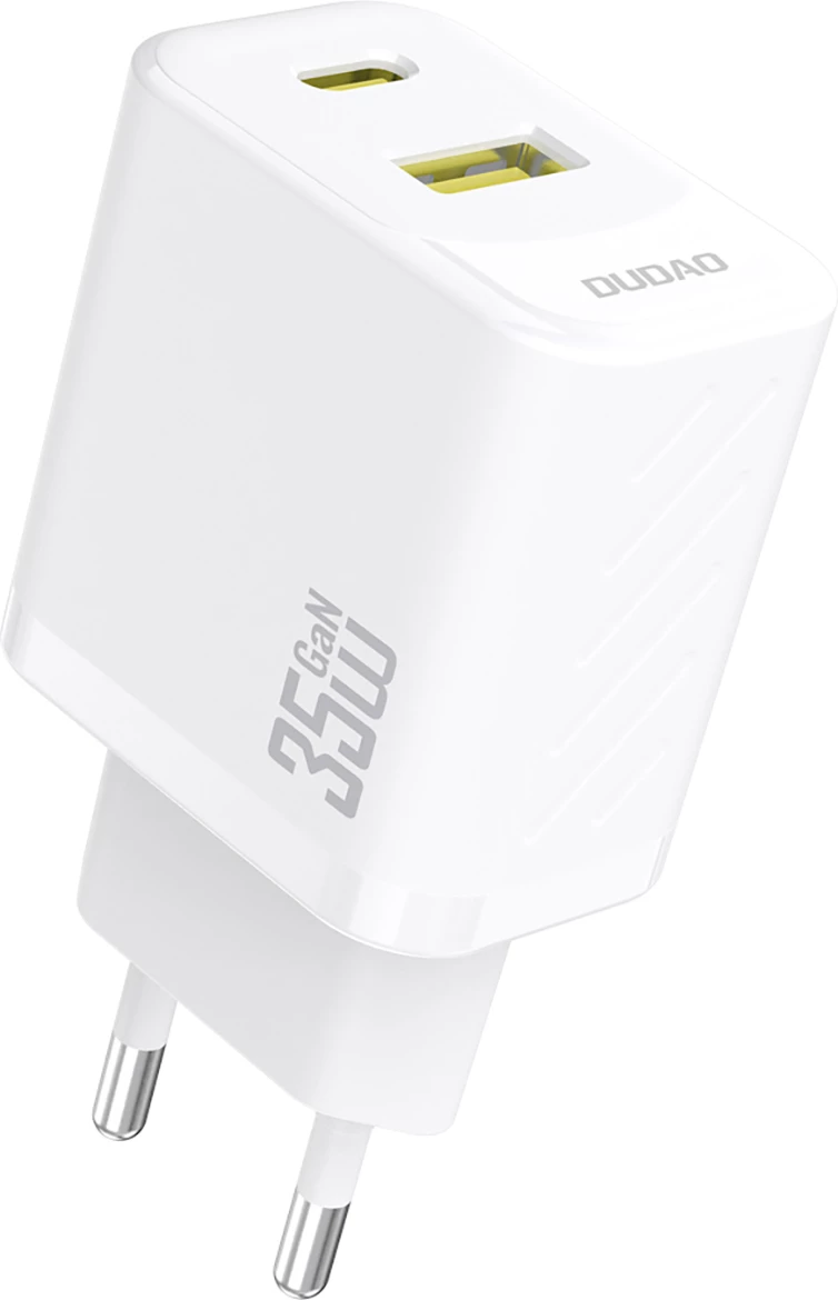 Stenski polnilec z USB-C kablom, 35 W, bel, Dudao A27 MaxC