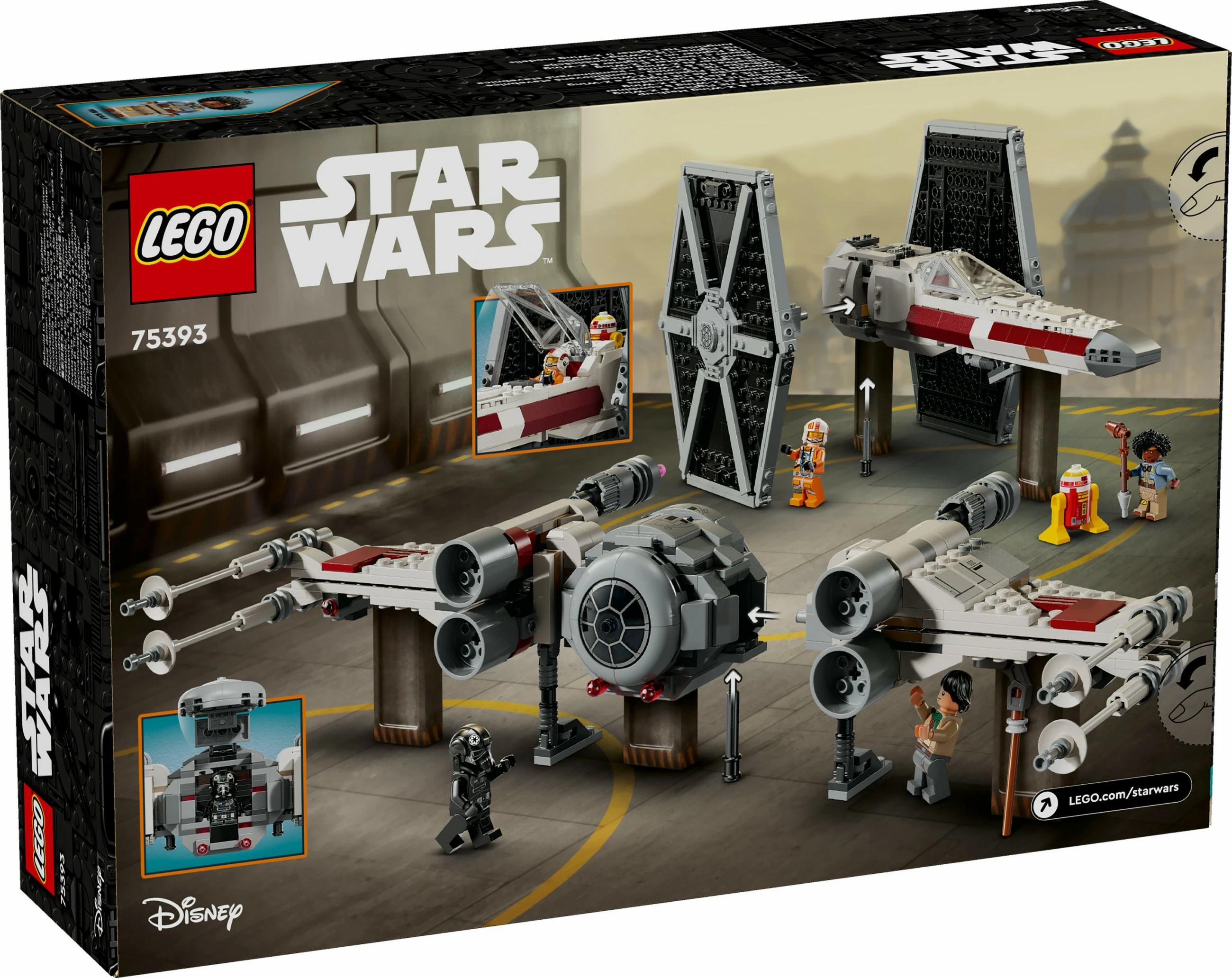 Set gradnje TIE Fighter in X-Wing Mash-up LEGO, 1063 delov, večbarven