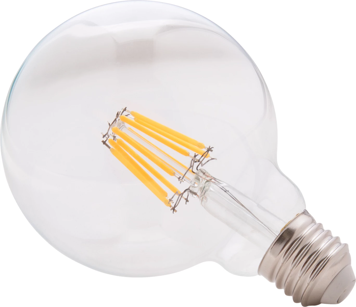 LED žarnica GLOBO FILAMENT 8W E27 3000K prozorna zatemnljiva