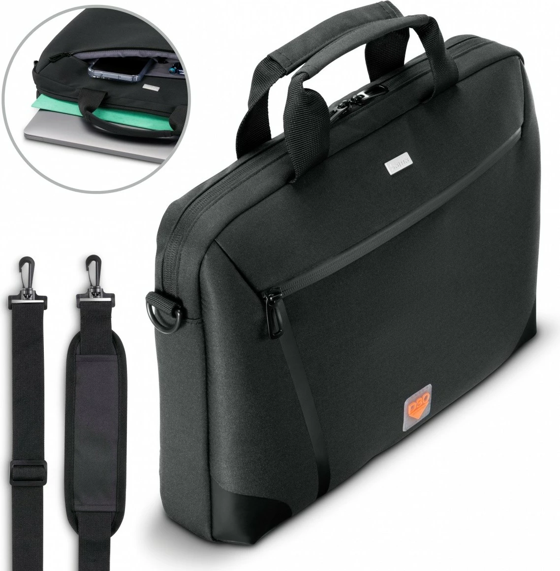 Torba za prenosnik Hama Extreme Protect 227051, 15,6–16,2 palca, črna