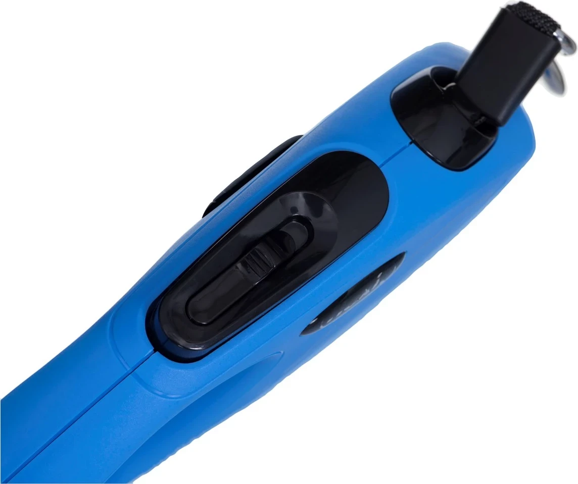 Zvitljiv povodec Flexi New Classic, 5 m, moder