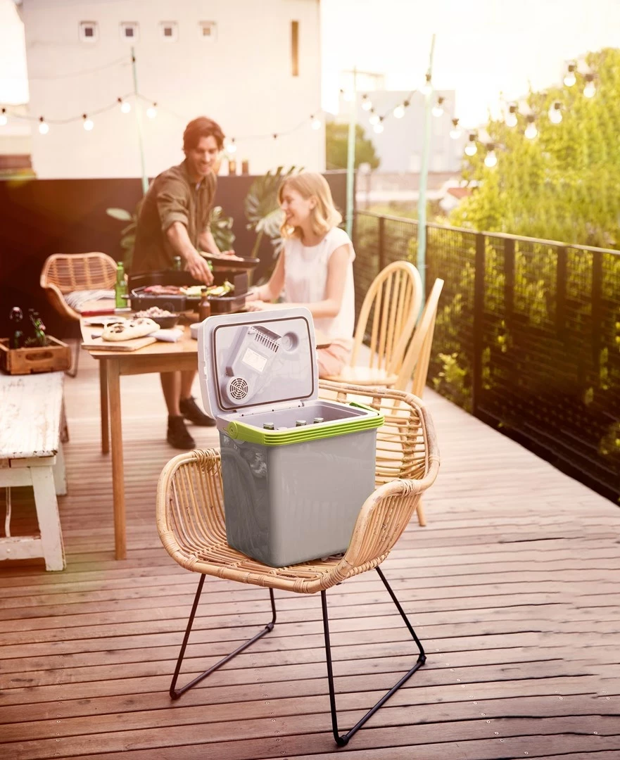 Prenosni električni hladilnik 19 L, SEVERIN TKB 2924, zeleno/siv Prenosni električni hladilnik 19 L, SEVERIN TKB 2924, zeleno/siv