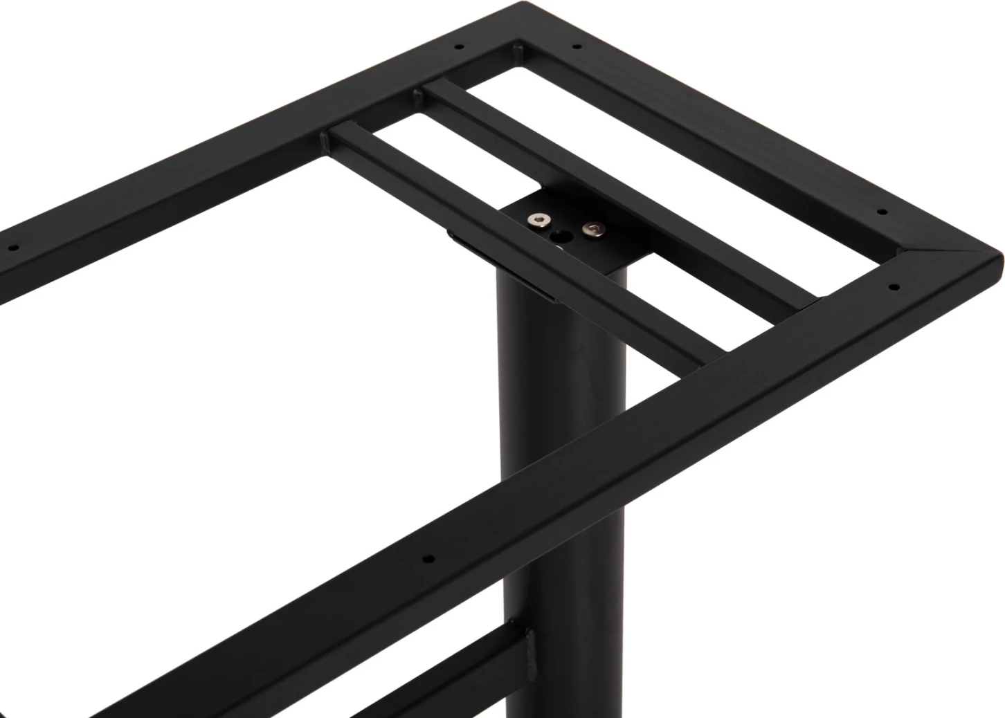 Osnova za barsko mizo iz kovine srednje višine FH479.01 dvojna v črni barvi 40Χ80Χ91H cm