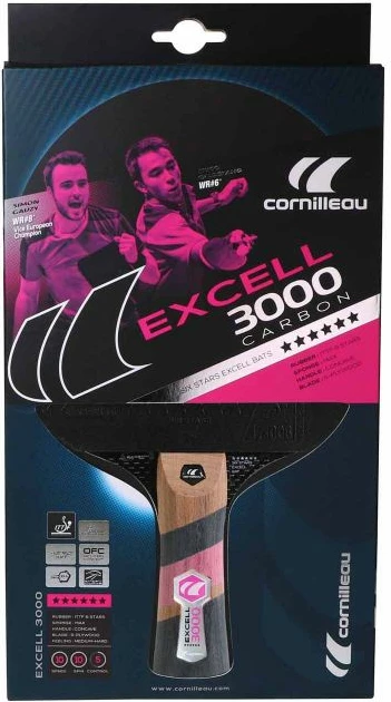 Pingpong lopar Excell Carbon 3000 Conrilleau za moške, ženske in otroke