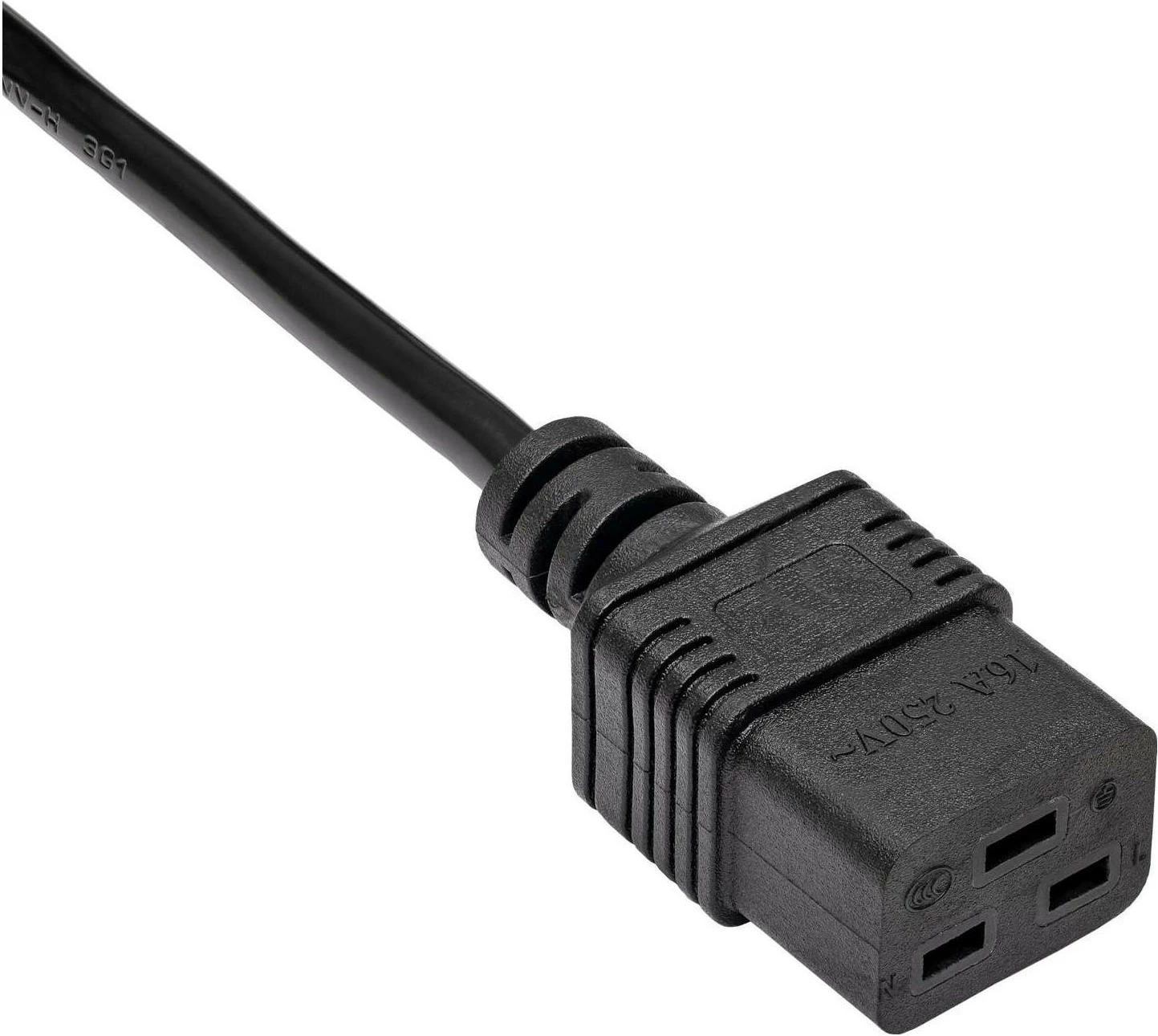 Napajalni kabel Akyga AK-UP-03, IEC C19/C20, 1,8 m, črn