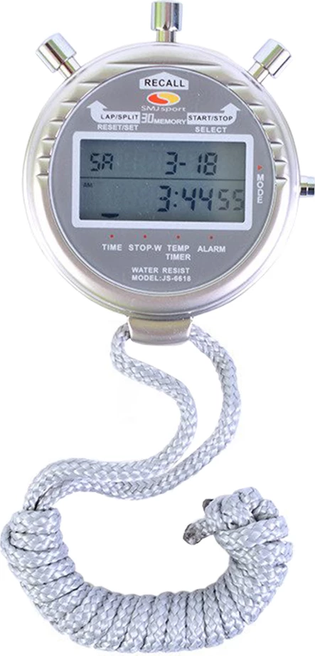 Športna štoparica SMJ JS-6618, moška, kovinska