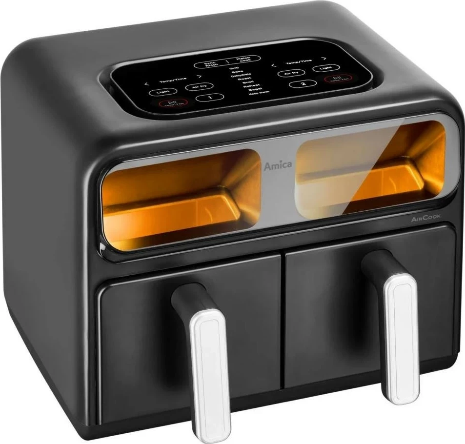 Zračna friteza Amica AFM 7020, 8 l, zaslon na dotik, črna