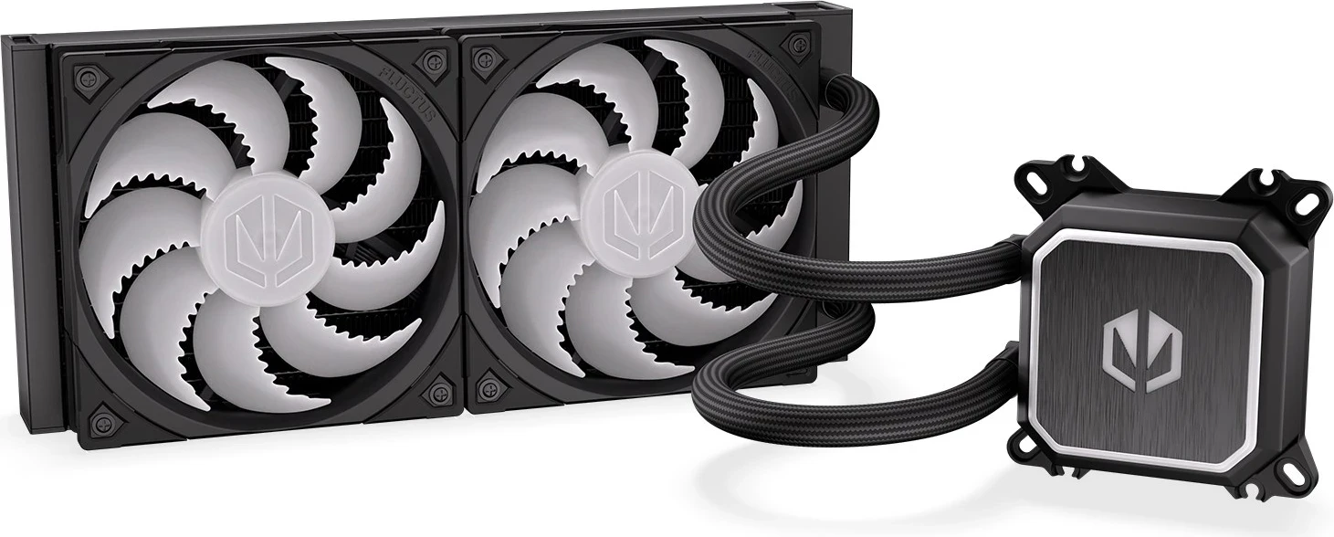 Hladilnik z vodnim hlajenjem za procesor ENDORFY Navis F240 ARGB, 24 cm, črn