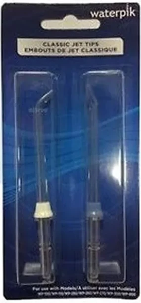 Zamenljive glave za oralni irrigator Waterpik Classic Jet, unisex, 2 kosa