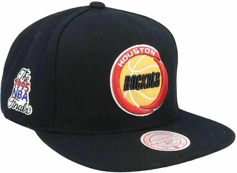 Kapa s šiltom NBA Houston Rockets Mitchell & Ness, moški, črna
