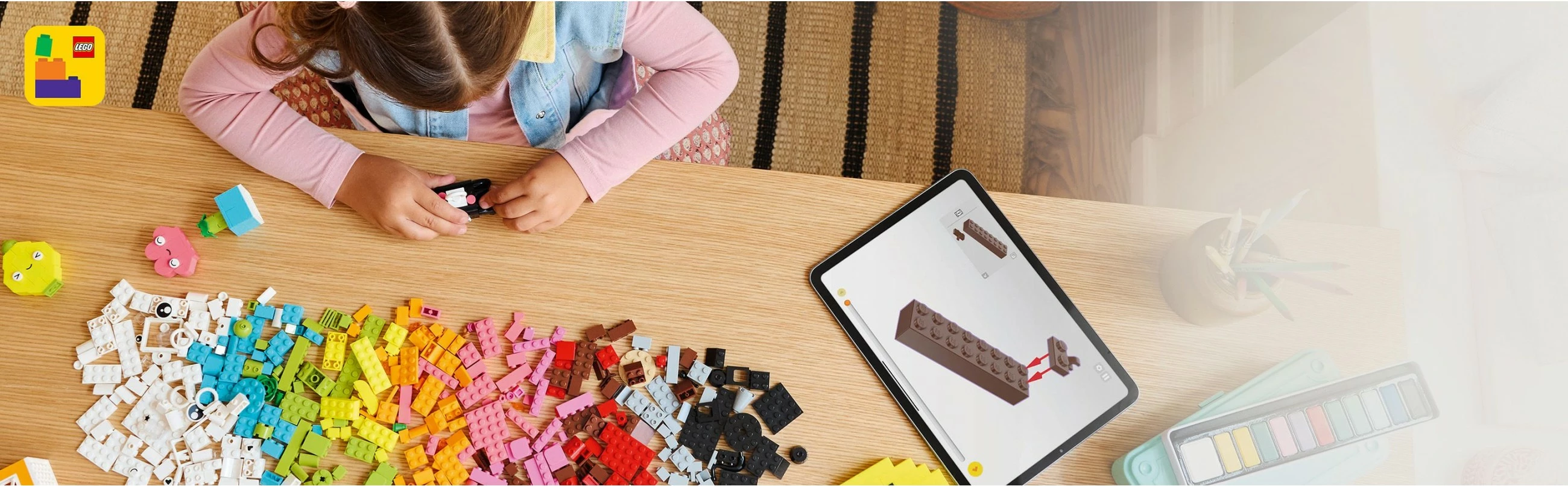 Set kreativ za gradnjo LEGO Classic Kreative Spabox 11042, 680 kosov, večbarven