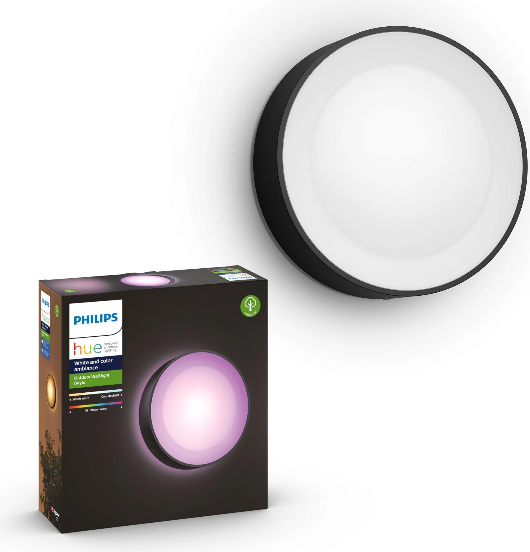Pametna svetilka Daylo Philips Hue, LED, 1050 lm, črna