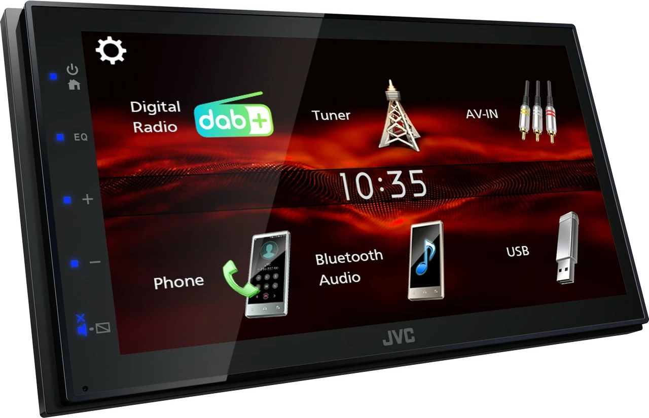 Medijski predvajalnik 6,8" JVC KW-M180DBT, Bluetooth, DAB+, črn