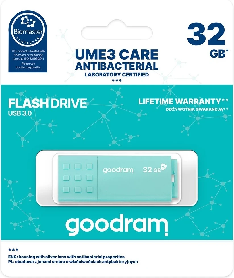 USB ključek 32 GB, turkizna, GoodRAM