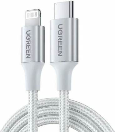 Kabel Lightning na USB-C Ugreen 70523, 1 m, srebrn