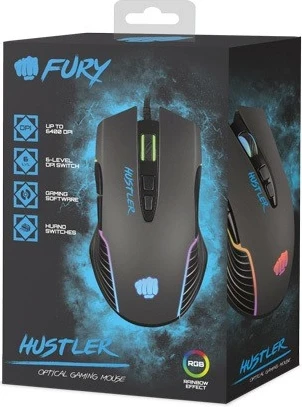 Gaming miška Natec Fury Hustler, črna