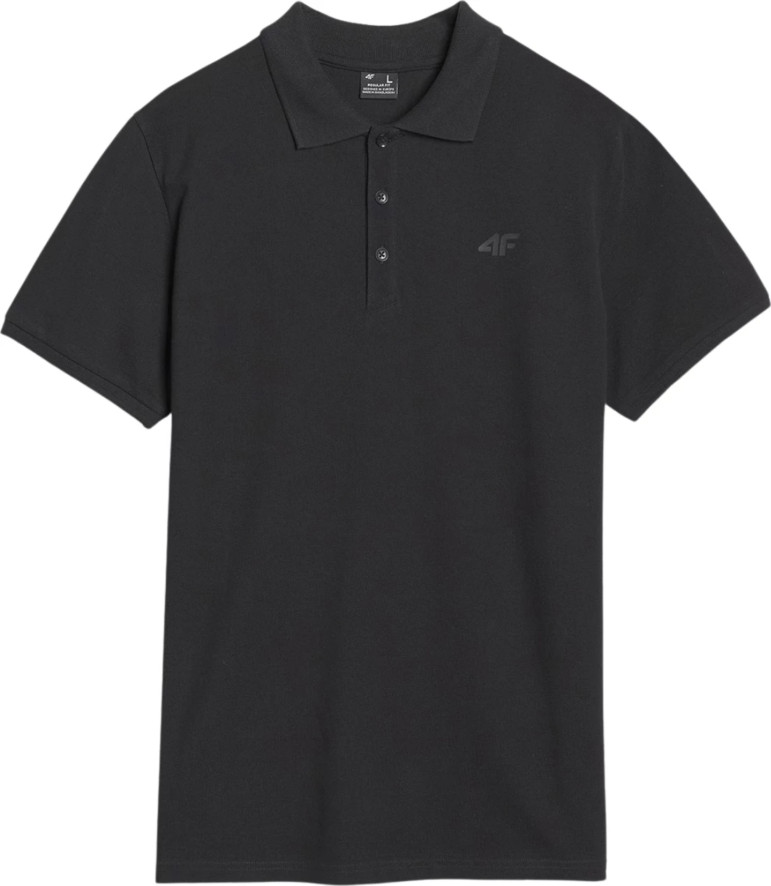 Polo majica za moške, črna, 4F