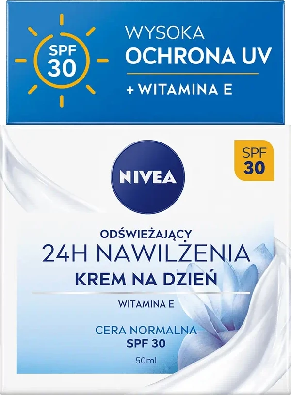 Vlažilna osvežilna dnevna krema 24H SPF30, Nivea, 50 ml