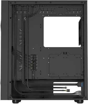 Računalniško ohišje Midi Tower Genesis Diaxid 605F, ATX, USB-C, črn