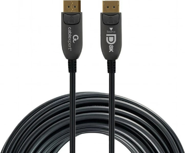 Kabel DisplayPort 8K, 10 m, Gembird CC-DP8K-AOC-10M, črn