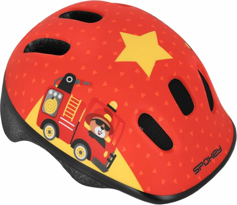 Otroška kolesarska čelada, Spokey Fun M 941014, rdeča