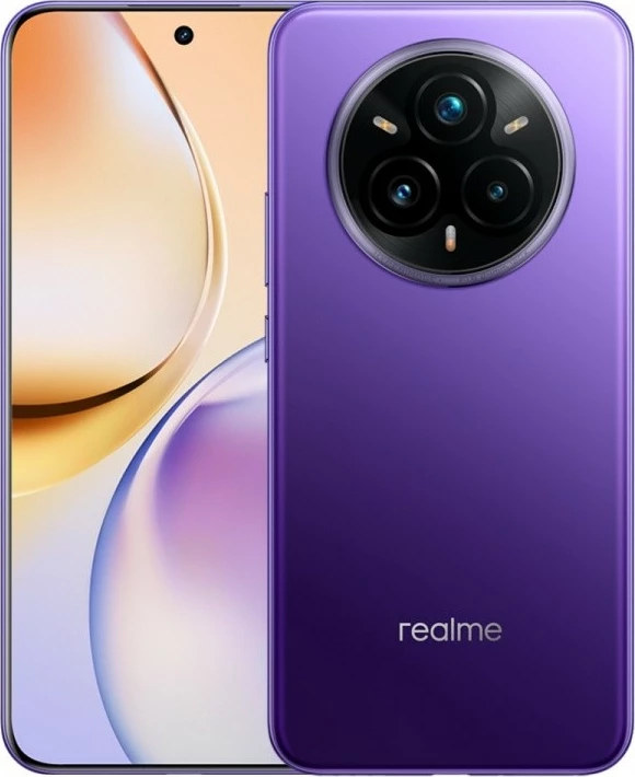 Pametni telefon Realme 14 Pro+, 12/512 GB, 6,83", 5G, Snapdragon 7s Gen 3, periskopska kamera 3x OIS, Dual SIM, Nebula Purple