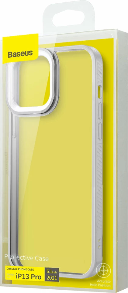 Zaščitni ovitek Baseus Crystal Armor za iPhone 13 Pro, siv