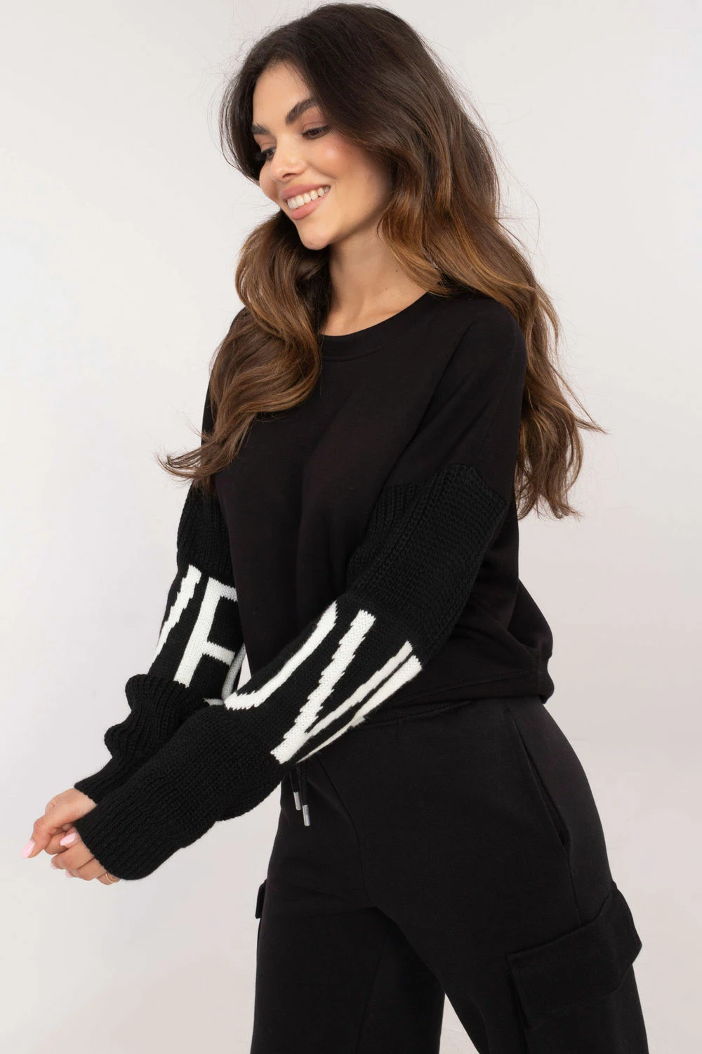 Pulover za ženske Italy Moda 202900, črn