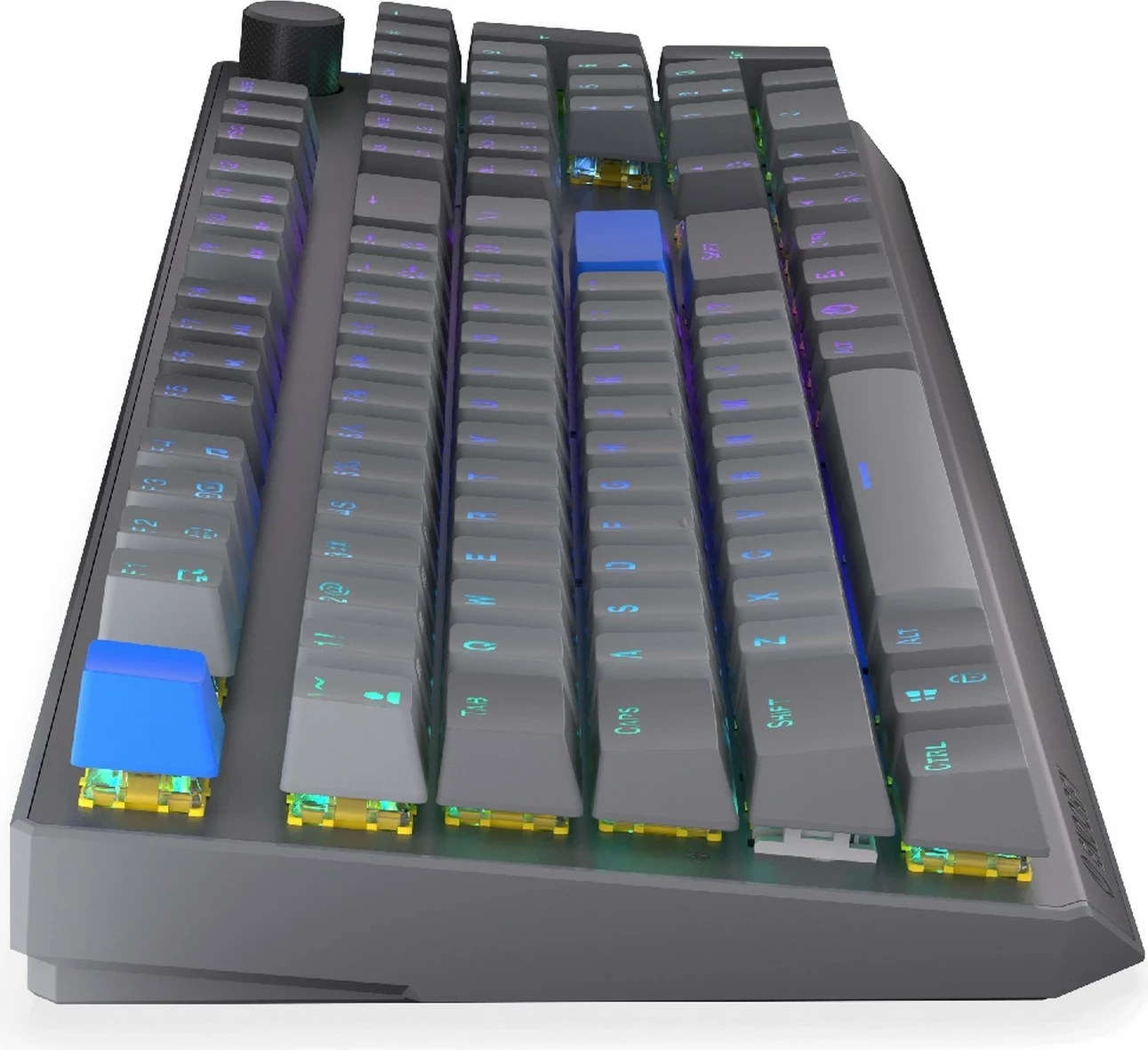 Mehanska brezžična tipkovnica, RGB, polna velikost (104 tipke), hot-swap, siva Endorfy Thock V2