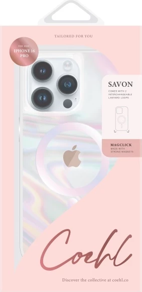 Prozoren ovitek za telefon z magnetnim polnjenjem UNIQ Coehl Savon za iPhone 16 Pro
