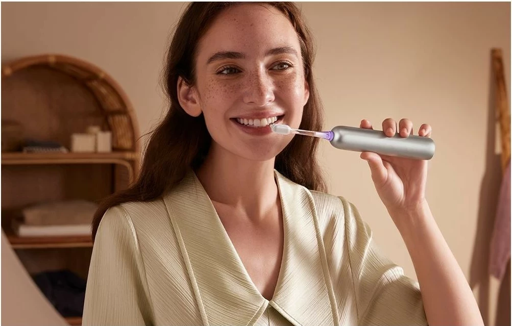 Sonična zobna ščetka Mova Fresh Pro, 10 stopenj intenzivnosti, 3 načini čiščenja, srebrna