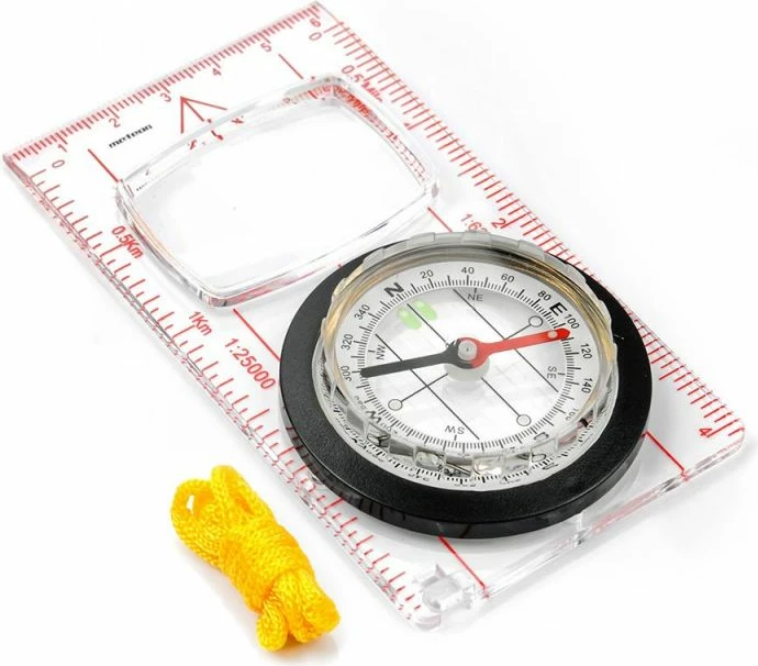 Kompas z ravnilom Meteor 71007, za moške, ženske in otroke