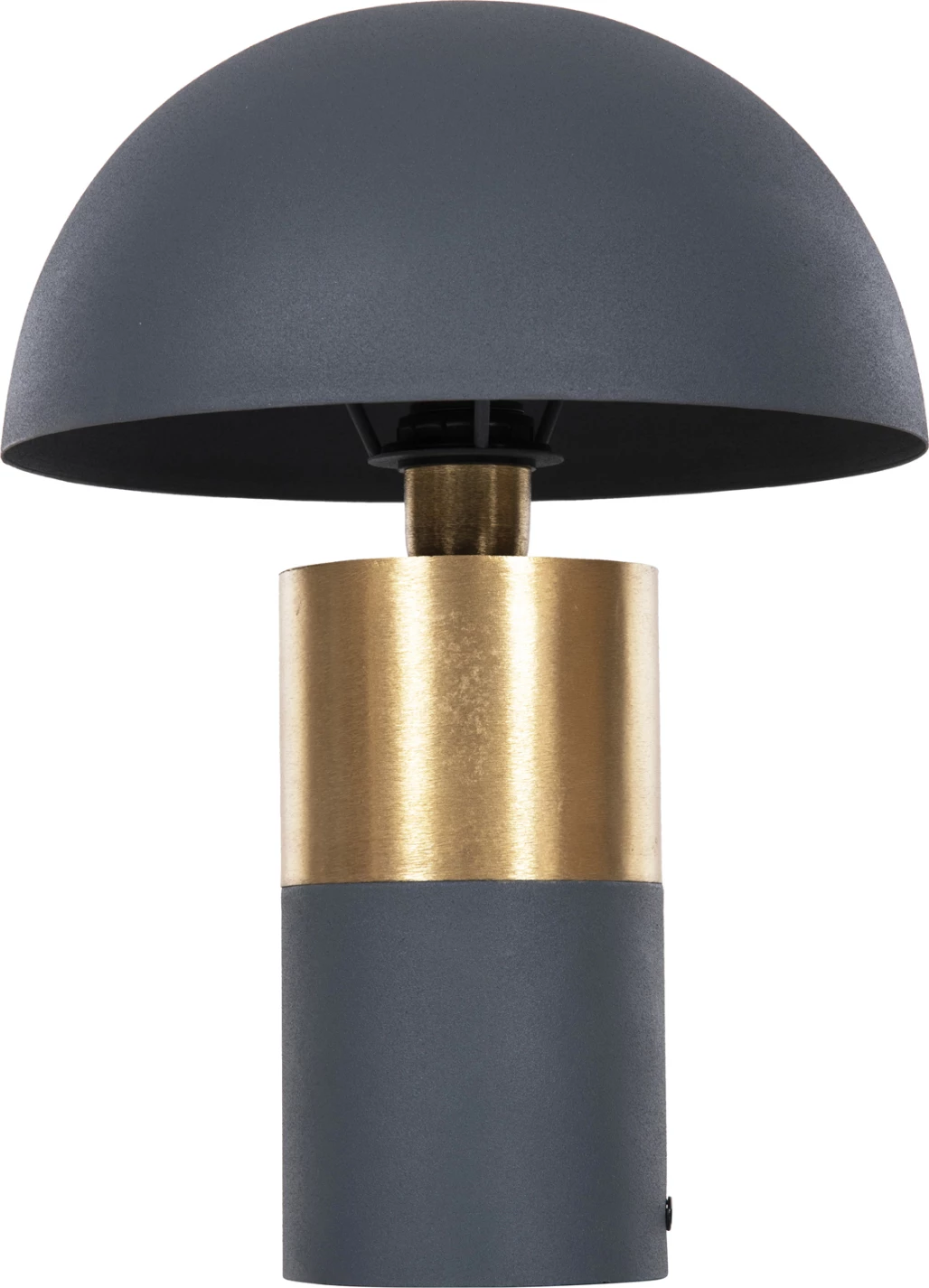 Namizna svetilka PUNE FH4253.05 kovinska v antracitno modro-zlati barvi Φ31x41.5Hcm