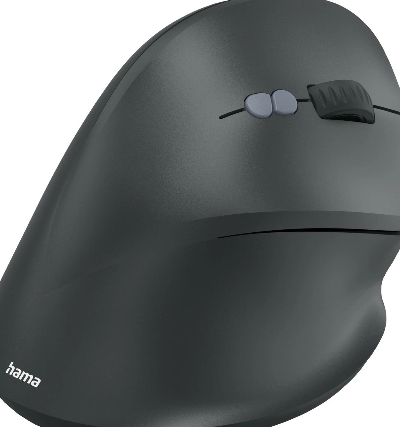 Vertikalna brezžična miška Hama EWM-500, 1600 DPI, črna