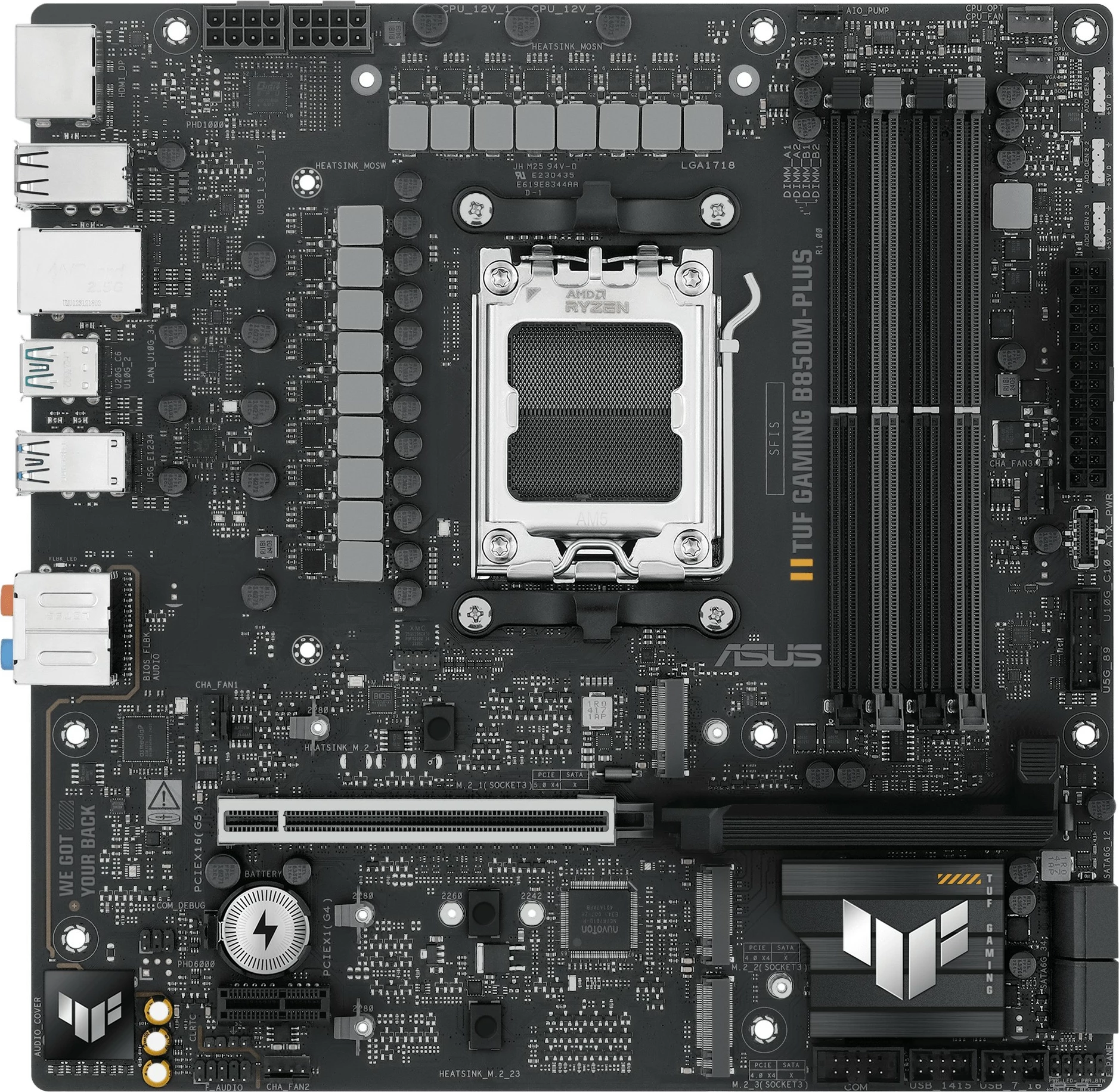 Matična plošča ASUS TUF B850M-PLUS, Socket AM5, micro ATX Matična plošča ASUS TUF B850M-PLUS, Socket AM5, micro ATX