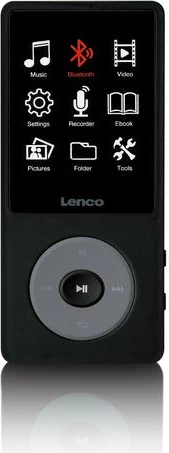 MP3/MP4 predvajalnik Lenco Xemio-860BK, 256 GB, Bluetooth, črno/siv