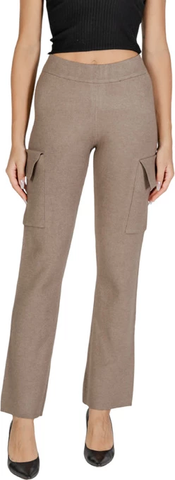 Hlače Vila Clothes za ženske, bež