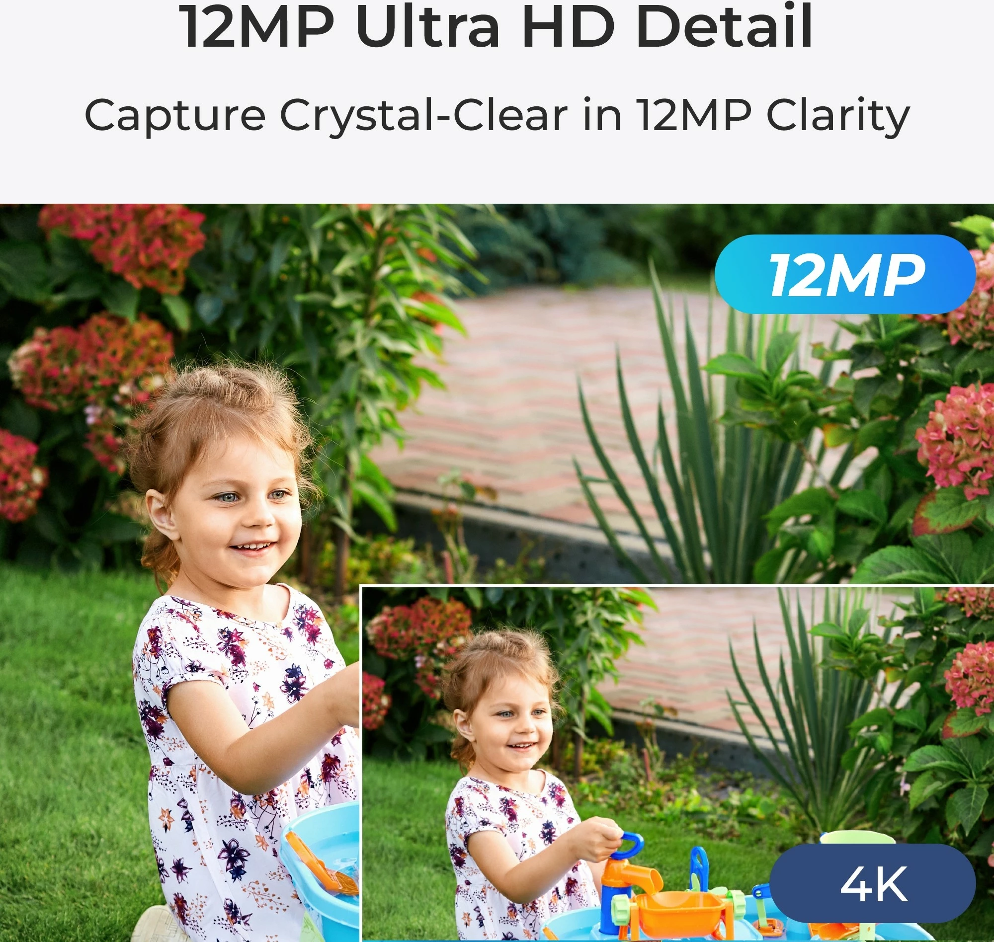 Pametna varnostna kamera Reolink P340, 12MP PoE, barvni nočni vid, obvestila za osebe/vozila/živali, dvosmerni zvok, notranja in zunanja, povezana, 700 lm, 6500 K, notranja antena