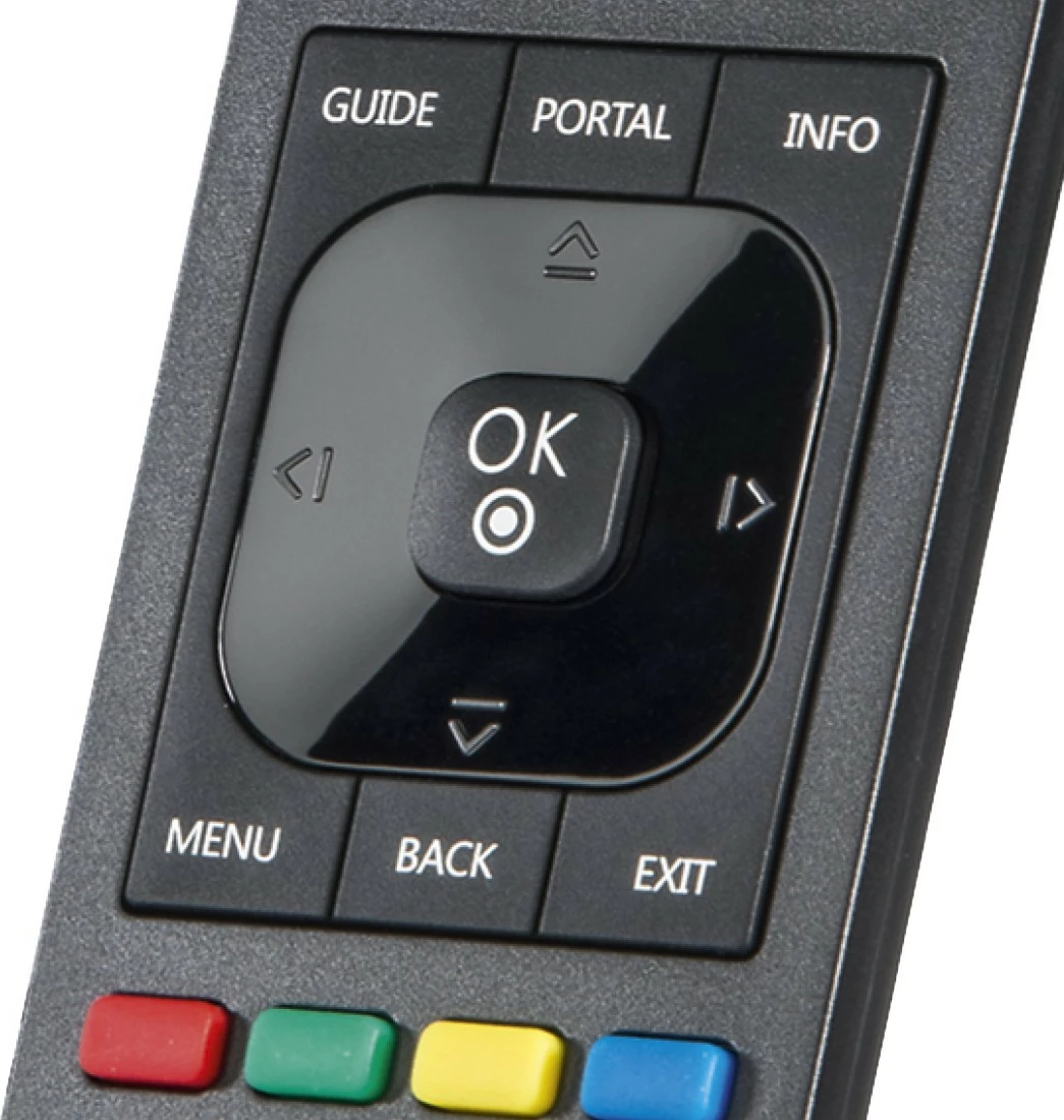 Daljinski upravljalnik z učnim načinom, IR 1:1, osvetljene tipke, združljiv s Samsung, z baterijami AAA, črn, Hama 221060