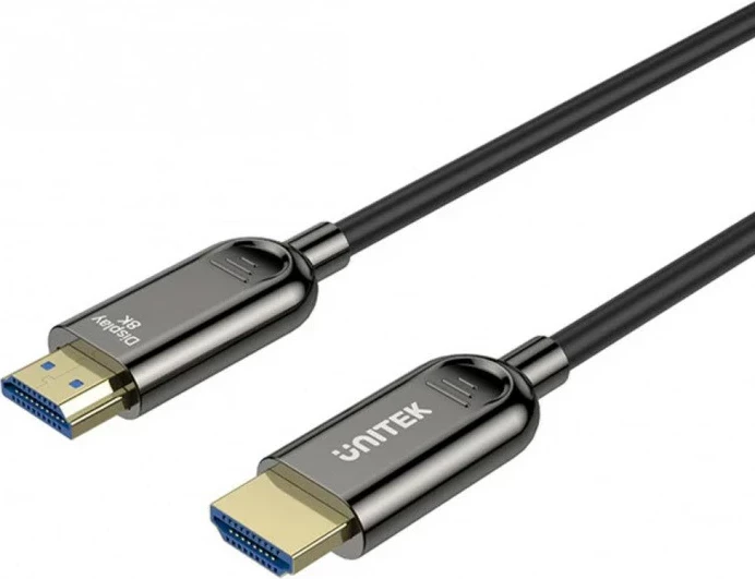 Optični HDMI kabel UNITEK 8K 120Hz, 5 m, črn