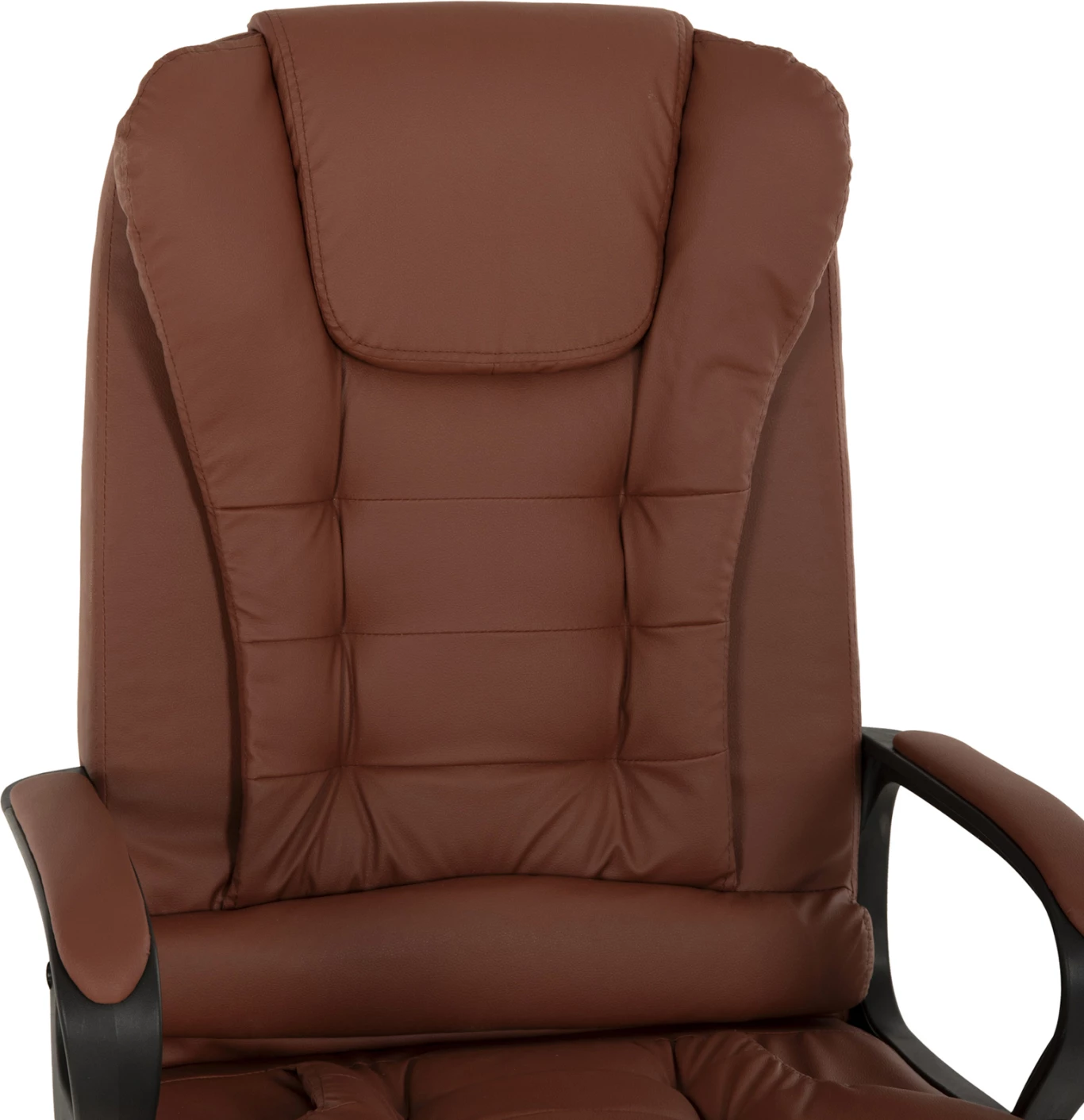 Pisarniški stol FH1187.02 rjava PU-črna polietilenska osnova 64x69x117Hcm