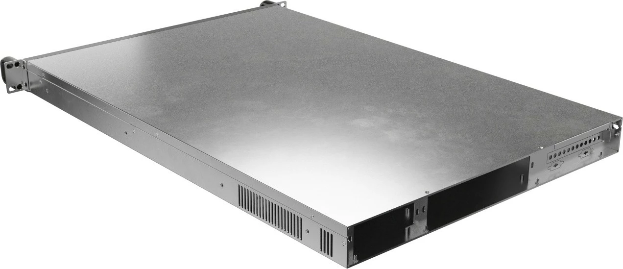 Računalniško ohišje za strežnik 19" RACK 1U, za E-ATX/ATX/mATX/ITX, 8×40 mm PWM, do 6 diskov, napajalnik FLEX do 330 mm, črno, Lanberg SC01-6501-12B