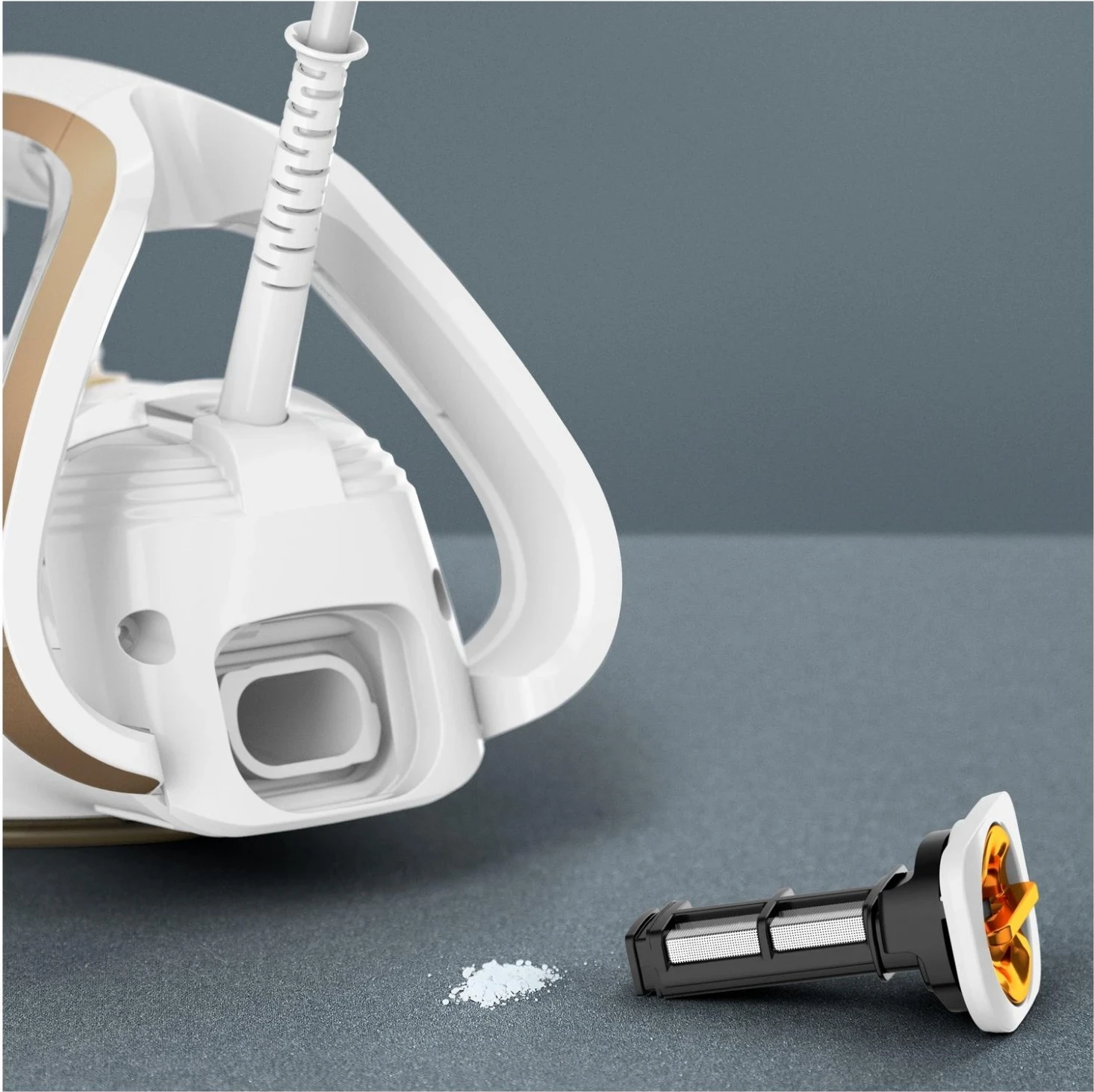 Parni likalnik Tefal FV8042, belo-zlat