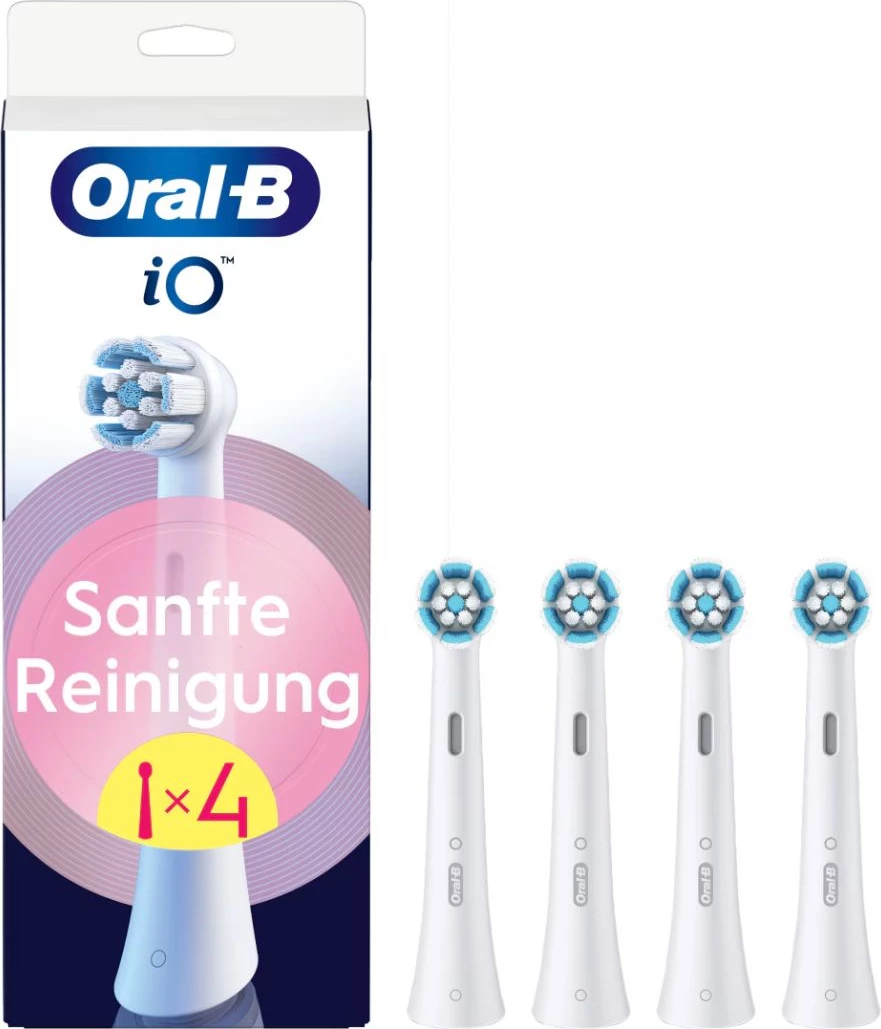 Glava sonične zobne ščetke, Oral-B iO Gentle Clean 8700216194877, bela, 4 kosa