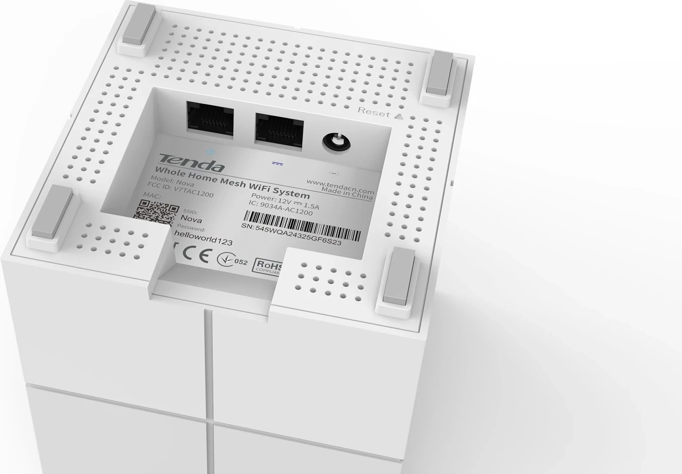 Dual-band usmerjevalnik Tenda Nova MW6, Wi‑Fi 5, bel