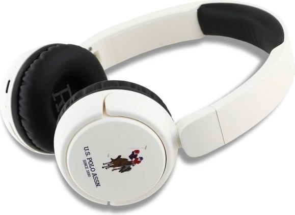 Bluetooth slušalke, US Polo Assn. USHPV6PUNH, on-ear, bele, DH Color Logo