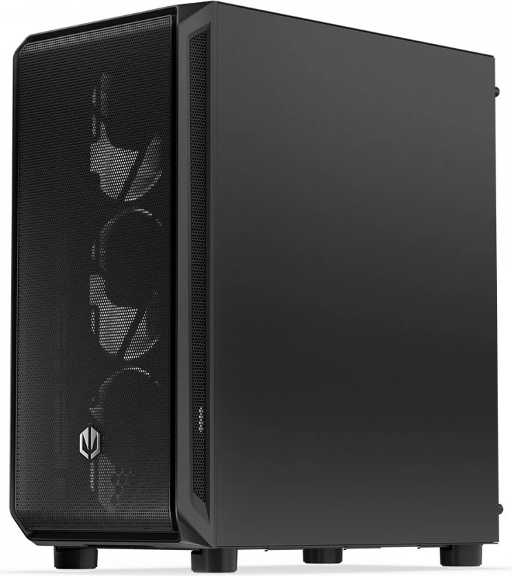 Midi tower ohišje z dobro zračno prepustnostjo, Endorfy Arx 500 Air EY2A010, ATX/Micro ATX/Mini ITX, 5 ventilatorjev, črno